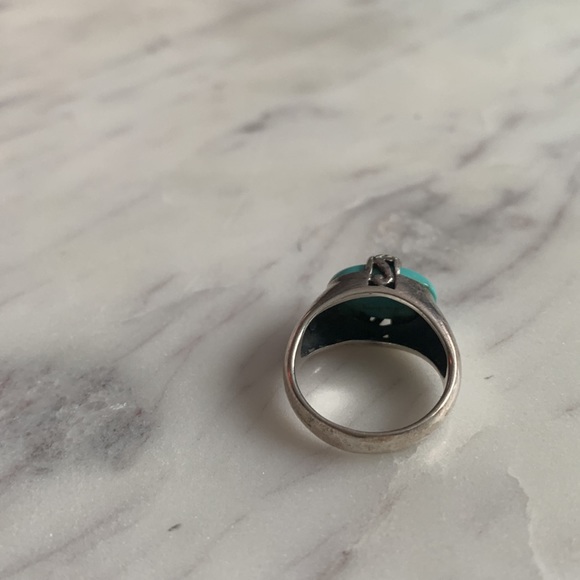 Sterling Silver Ring with Turquoise stone - size 6 - Picture 7 of 12